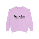 Scholar Logo Sweatshirt — Academic Apparel Garment-Dyed Crewneck