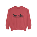 Scholar Logo Sweatshirt — Academic Apparel Garment-Dyed Crewneck