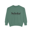 Scholar Logo Sweatshirt — Academic Apparel Garment-Dyed Crewneck